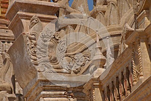 Makara sea serpent on Ananda Phaya