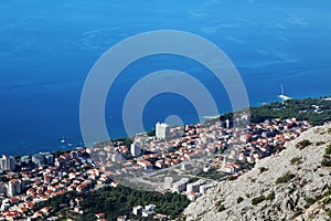 Makarska Riviera, view from Biokovo Park, Croatia