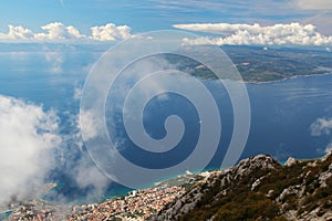 Makarska Riviera, view from Biokovo Park, Croatia