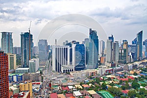 Makati city downtown skyline