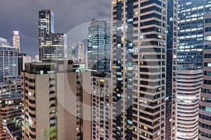 Makati city in Philippines. Night Photo Shoot