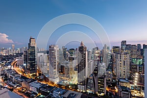 Makati City Skyline, Manila - Philippines.