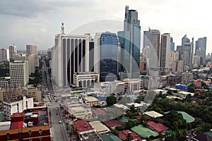 Makati city skyline manila philippines