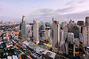 Makati Skyline, Manila, Philippines.