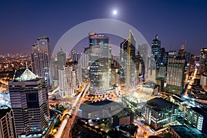 Makati Skyline, Manila, Philippines.