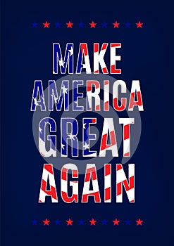 Make America great again card template