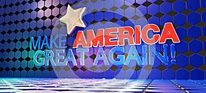 Make america great again creative background 3d-illustration