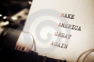 Make America great again phrase