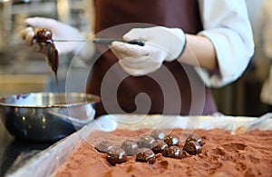 Fare cioccolato sfera 