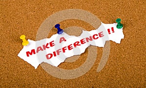 Make a difference