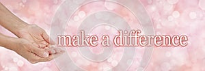 Make a difference charity campaign background