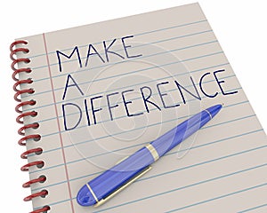 Make a Difference Do Good Work Pen