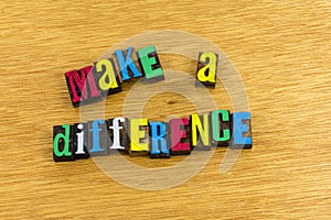 Make a difference helping teaching