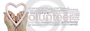 Make a Difference and Volunteer Word Cloud