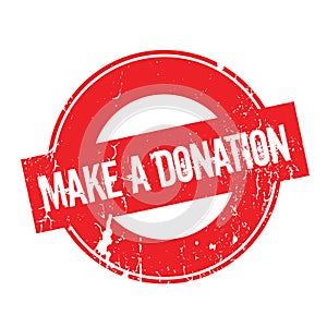 Make A Donation rubber stamp