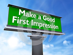 Make a good first impression