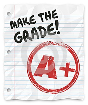 Make the Grade A Plus Report Card Prove Yourself photo