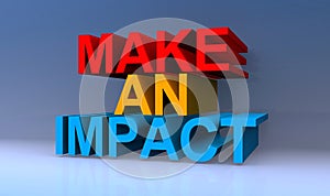 Make an impact on blue