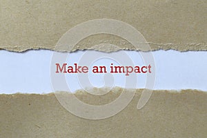 Make an impact on paper