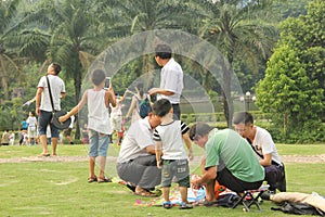 Make kites in the park in China Ã¯Â¼ÅAsia