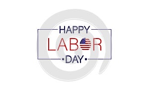 Make Labor Day Memorable with This Text and Flag Illustration