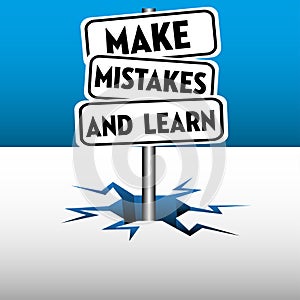 Make mistakes and learn photo