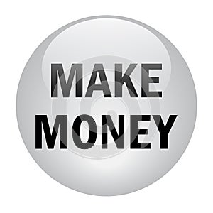 Make money button on white