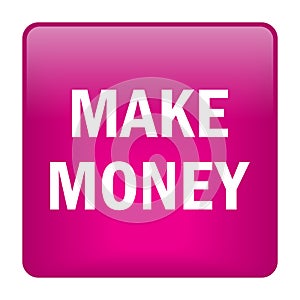 Make money button on white