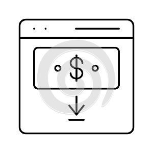 make money online Isolated Vector icon which can easily modify or edit