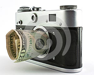 Camera and dollar