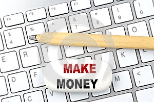 PAY IT FORWARD text on white paper. the inscription on the notebook