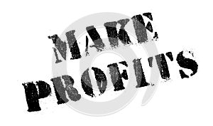 Make Profits rubber stamp photo
