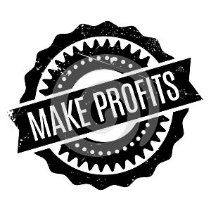 Make Profits rubber stamp photo