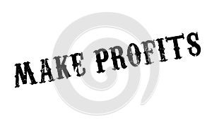 Make Profits rubber stamp photo