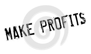 Make Profits rubber stamp photo
