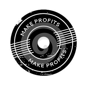 Make Profits rubber stamp photo