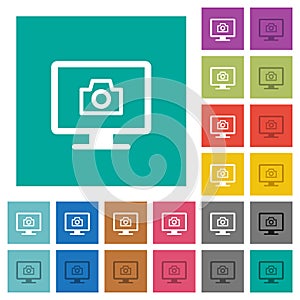 Make screenshot square flat multi colored icons photo