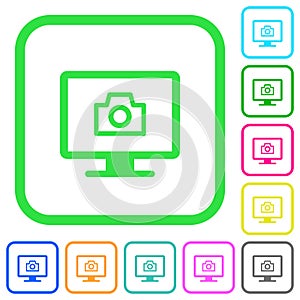 Make screenshot vivid colored flat icons