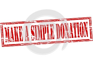 Make a simple donation