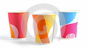 Make a statement with your branding using these attentiongrabbing disposable cups showcasing a bold and vibrant graphic photo
