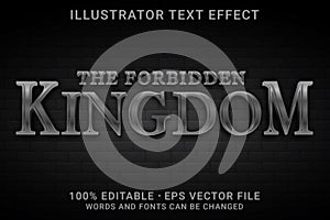 THE KINGDOM 3d -Editable text effect