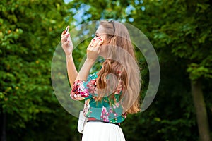 Make Up. Beautiful brunette woman