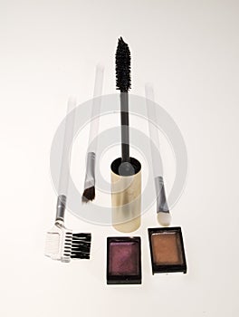 Make-up brushes and mascara