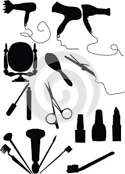 Make-up and coiffure set