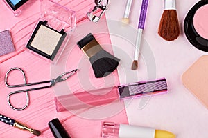 Make up and cosmetic beauty products.