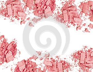 Make up cosmetic blushes and crushed powder