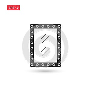 Make up mirror vector isolated 4