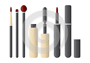 make up products. Vector illustration decorative design