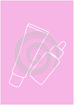Make up simple moleskine pink photo