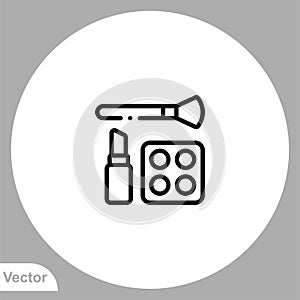 Make up vector icon sign symbol